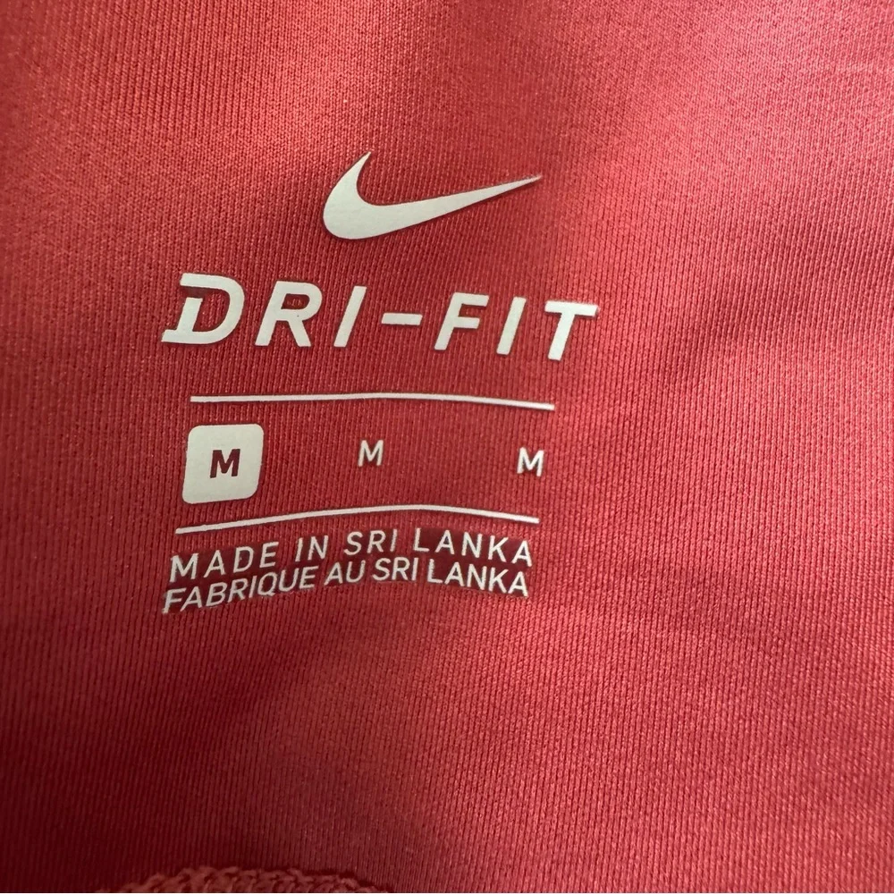 NIKE Dri Fit Epic Luxe‎ Running Tights Size M Red 7/8